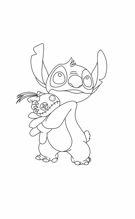 Stitch And Groot Tattoo, Stitch Tattoo Stencil, Stitch Outline Tattoo, Disney Outline, Disney Coloring Pages Printables, Groot Tattoo, Lilo And Stitch Tattoo, Stitch Outline, Magic Runes