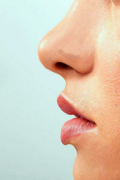 Close Up Reference Photo, Lip Reference Photo, Side View Lips, Lips Reference Photo, Nose Reference Photo, Mouth Reference Photo, Mouths Reference, Lips Profile, Mouth Study