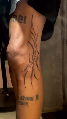 #BEAUTY, #RELATIONSHIPS #Fashion #Animals #Outfits #Winter #Outfits #Animals Knee Tattoo Men, Side Leg Tattoo, Simple Leg Tattoos, Evangelion Tattoo, Brother And Sister Tattoo Ideas, Hellboy Tattoo, Thigh Tattoo Men, Spiral Tattoos, Best Leg Tattoos