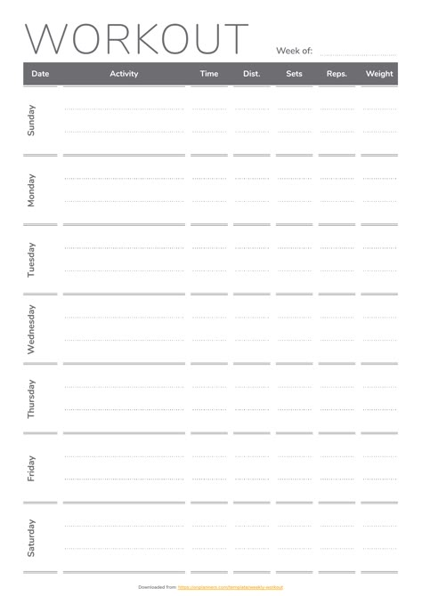 Fitness templates serve as a reminder of your daily, weekly, monthly or yearly goals when you print them out and put them on your wall. Workout template is a smart practice to keep track of each and every exercise you add to your workout plan.  #fitnessplannertemplate #workouttemplate #Fitness #organize #planners Workout Calendar Template, Fitness Planner Printable Free, Workout Schedule Template, Workout Calendar Printable, Workout Planner Printable, Workout Plan Template, Fitness Templates, Workout Logs, Weekly Fitness Planner