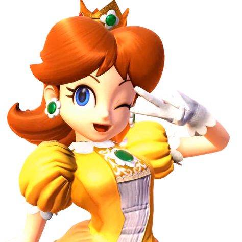 Daisy Icon, Harmonie Mario, Luigi And Daisy, Super Mario Run, Mario Run, Super Mario Princess, Smash Ultimate, Nintendo Princess, Victory Pose