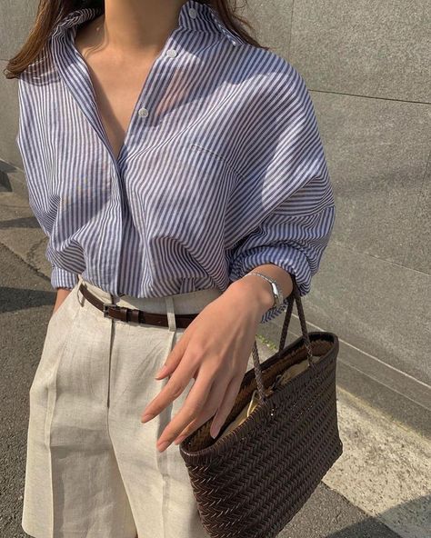 Simple Casual Outfits, Casual Work Outfits Women, Mix Match Outfits, Classic Style Outfits, Korean Casual Outfits, Everyday Fashion Outfits, Casual Day Outfits, Quick Outfits, Classy Work Outfits