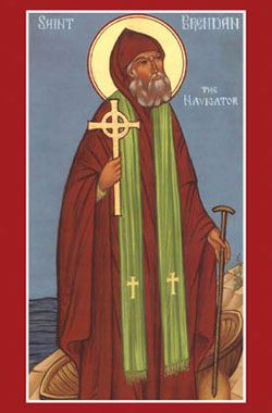 Image of St. Brendan Gaelic Culture, Saint Brendan, Celtic Christianity, St Brendan, Viking Character, Irish Catholic, Old Ways, Twelve Apostles, Irish Saints