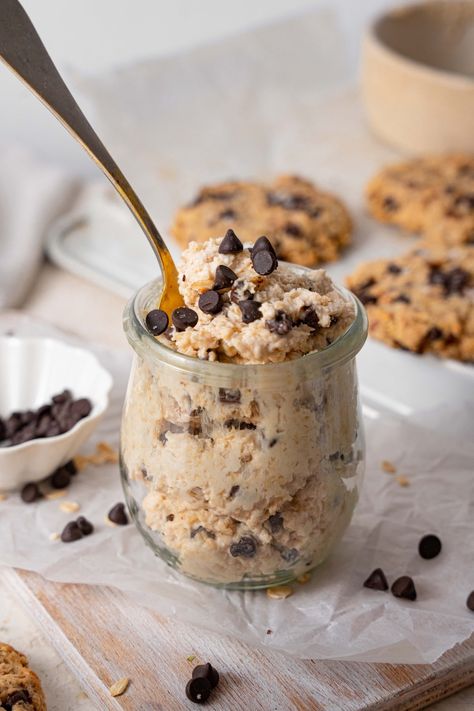 Cottage Cheese Cookie Dough No Protein Powder, Protein Cookie Dough Recipe, Cottage Cheese Cookie Dough, Almond Flour Biscuits, Protein Ice Cream Recipe, Cottage Cheese Desserts, Low Calorie Chocolate, Protein Cookie Dough, Cookie Dough Recipe