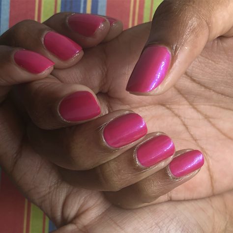 #cnd Shellac in  Future Fuchsia and Express 5 Top Coat Cnd Shellac, Top Coat, Nail Art, Nails, Pink, Beauty, Art, Nail Arts