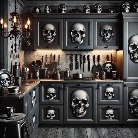 Skull Backsplash, Dream Decor, Backsplash