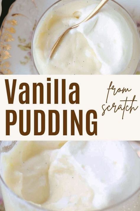 This professional recipe for homemade vanilla pudding using real vanilla beans or vanilla bean paste. Vanilla Pudding is a rich, silky custard with full vanilla flavor. Make pastry chef-level pudding in under 30 minutes with this recipe! Vanilla Pudding From Scratch, Vanilla Pudding Recipe, Nutella Pudding, Pudding From Scratch, Vanilla Pudding Recipes, Frozen Pudding, Homemade Vanilla Pudding, Special Diet Recipes, Vanilla Bean Paste