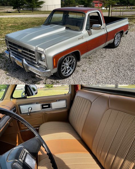 “Takin Care Of Business” 💪🏽 SWEET SWEET 59k Actual Mile Truck with a Ton of Paperwork. New Paint, New Suspension, 350/350 and Cold AC! Custom Tan and Black Houndstooth Interior! ~FINANCING AVAILABLE with Just 10% Down! ~FREE Delivery, We Handle It All! Call/Text: 606-776-2886 Email: HotRodDirty@yahoo.com SHOP: www.TraditionalHotRod.com #squarebody #patina #c10 #cammed #hotrod #squarebody #c10trucks #c10forsale #chevytrucks #slick Houndstooth Interior, C10 For Sale, Hip To Be Square, C10 Trucks, Square Body, Black Houndstooth, Sweet Sweet, Chevy Trucks, Hot Rods