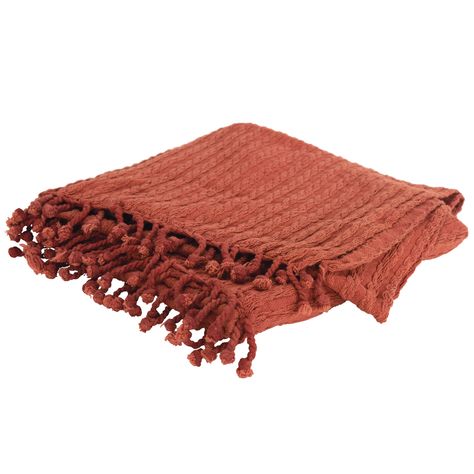 Rizzy Home Solid Rust 50"X 60" Throw - Walmart.com - Walmart.com Bronx Apartment, Shaker Siding, Siding House, Gifts Wishlist, Hippie Room, Christmas Diy Projects, Console Table Living Room, Entertainment Wall Units, Striped Throw Blanket