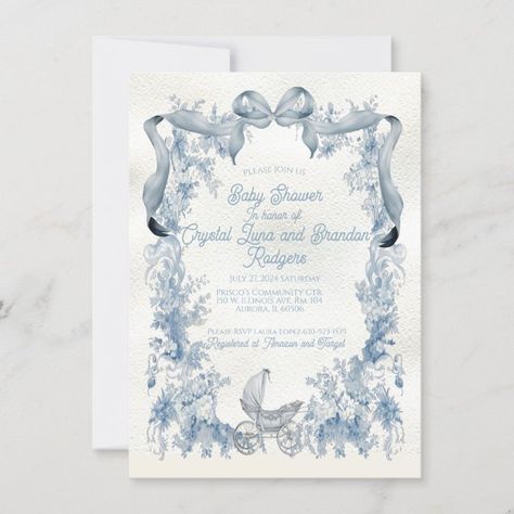 Create your own Invitation | Zazzle Elegant Baby Shower Invitations, French Country Baby Shower Ideas, Toile Baby Shower Theme, Dior Baby Shower Theme, French Baby Shower Theme, Toile Invitation, Jungle Baby Shower Invitation, French Baby Shower, Light Cream Background