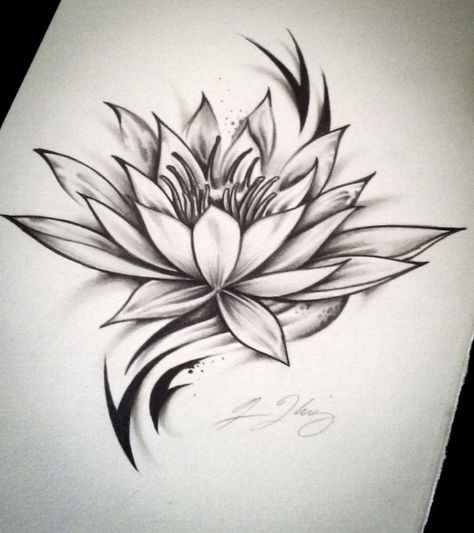 Lotus tribal tattoo design. Wolf Sketch Tattoo, Japanese Lotus Flower, Tattoo Planets, Piercing Designs, Edinburgh Tattoo, Japanese Lotus, Tiki Tattoo, Skull Hand Tattoo, Sanskrit Tattoo