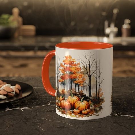 VisionaryLabs - Etsy Autumn Mugs, Fall Mugs, Boss Birthday Gift, Retirement Presents, Beautiful Mugs, Boss Birthday, Spiced Apple Cider, Fall Mug, College Gifts