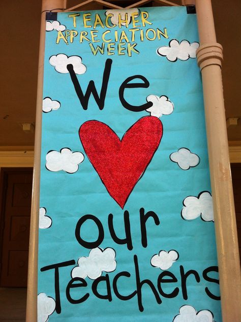 Teacher appreciation. Teacher Appreciation Poster Board Ideas, Teachers Day Chart Ideas, Teacher Appreciation Decor, Teacher Appreciation Bulletin Boards, Teacher Appreciation Posters Ideas, Thank You Bulletin Boards Teacher Appreciation, Door Decorations Classroom Teacher Appreciation, Teacher Appreciation Door Posters, Teacher Appreciation Week Poster