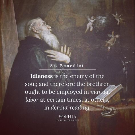 “Ora et labora. // Pray and work.” -St. Benedict Catholic Saints Prayers, St Jude Prayer, Rule Of St Benedict, Saints Quotes, Saint Quotes Catholic, Catholic Saint, Saint Benedict, St Benedict, Saint Quotes