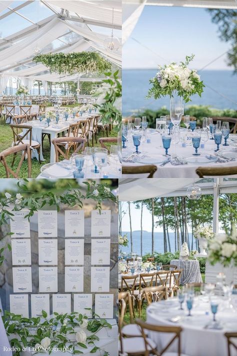 Coastal Wedding Seating Chart Ideas, Coastal Wedding Seating Chart, Waterfront Wedding Ideas, Water Front Wedding, Seaside Wedding Decor, Coastal Wedding Theme, Coastal Wedding Ideas, Tent Wedding Reception, Tablescapes Wedding