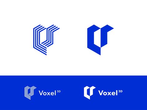 WiP. New logo concept of Voxel 3d Printing. 3d Printing Logo Design, Logo 3d Effect, Iris Van Herpen 3d Printing, 3d Printing Logo, 3d Printed Fabric, Cool 3d Prints, Printing Company Logo, Useful 3d Prints, 3d Logos