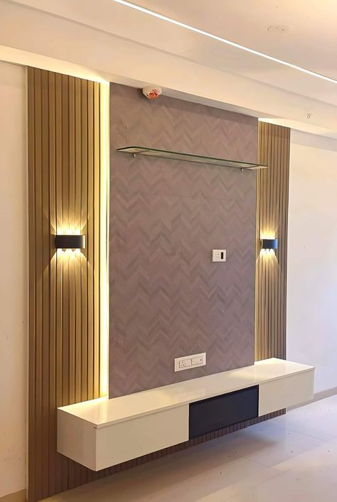 Tv Cabinet Design Modern, Bad Room Design, Lcd Panel Design, Sliding Door Wardrobe Designs, Modern Tv Unit Designs, Tv Unit Design Modern, Panel Ideas, Beautiful Wardrobe, Tv Unit Furniture Design