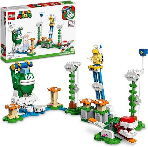 LEGO Super Mario Big Spike’s Cloudtop Challenge Expansion Set 71409, Collectible Toy for Kids with 3 Figures Including Boomerang Bro and Piranha Plant Super Mario Toys, Star Wars Advent Calendar, Mario Toys, Lego Mario, Piranha Plant, Lego System, Shop Lego, Toy Playset, Lego Super Mario