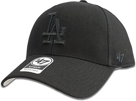 La Dodgers Hat, Dodgers Hat, Forty Seven, Dodger Hats, Black Baseball Cap, Black On Black, 47 Brand, Los Angeles Dodgers, Baseball Hat