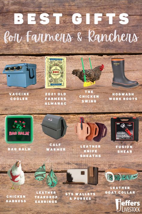 Looking for the perfect Christmas gift for the farmer or rancher on your list? Check out Jeffers' Best Gifts for Farmers and Ranchers in 2020! Gift Ideas For Farmers, Gifts For A Farmer, Raffle Ideas, Pet Blog, Animal Health, Gifts For Farmers, The Farmer, Hobby Farms, Fun Gifts