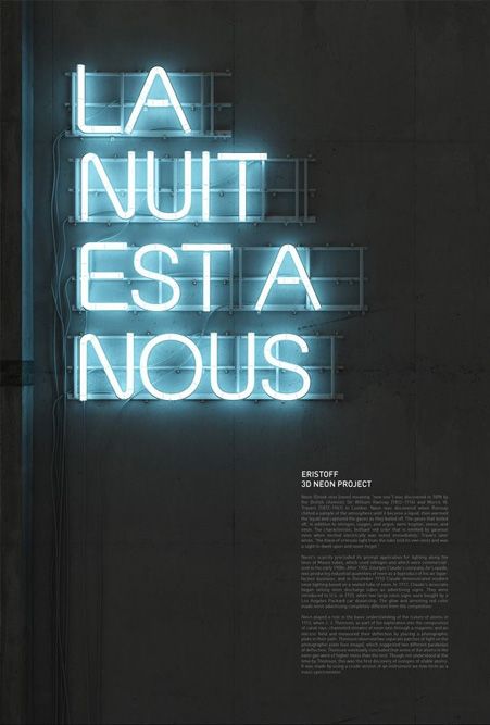 Showcase of Best Graphic Designs Using Neon Colors | Web Design Blog Helping Website and Graphic Designers Web Design Blog Helping Website and Graphic Designers Neon Typography, Lights Wallpaper, Neon Words, Graphic Design Collection, Neon Nights, Neon Design, French Quotes, French Words, Neon Art