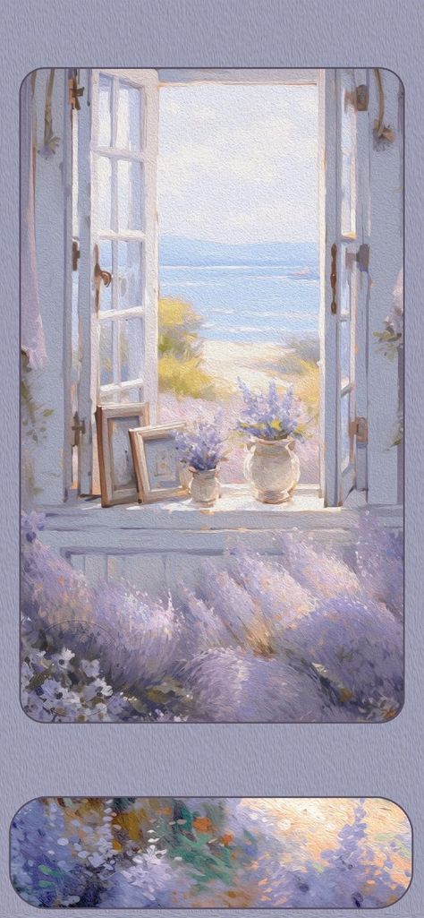 Lavender Theme Wallpaper, Lilac Walls, Lilac Painting, Arte Do Kawaii, Hipster Wallpaper, Whatsapp Wallpaper, Flower Background Wallpaper, Graphic Wallpaper, Painting Wallpaper