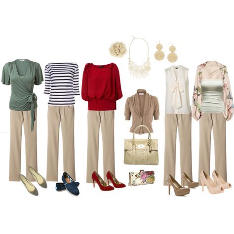 What To Wear With Khaki Pants, Colored Pants Outfits, Capsule Wardrobe Work, Khaki Dress Pants, Fashion Capsule, Stylish Work Outfits, Wardrobe Ideas, Work Clothes, Work Wardrobe