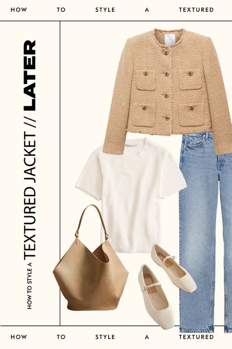 Fall Finds // Textured Jacket // Ballet Flats Sweater Jacket Outfits, Autumn Color Palette Fashion, New Balance 9060, Cozy Fall Outfits, Textured Jacket, Business Casual Outfits For Work, Fashion Trends Winter, Jacket Outfit, Wardrobe Style