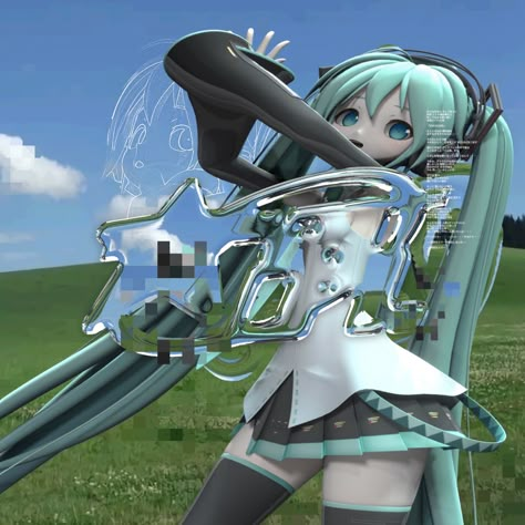 2000s Art, Miku Hatsune Vocaloid, Frutiger Aero, Miku Vocaloid, Miku Hatsune, Colorful Stage, Pfp Ideas, Project Sekai, اقتباسات ملهمة