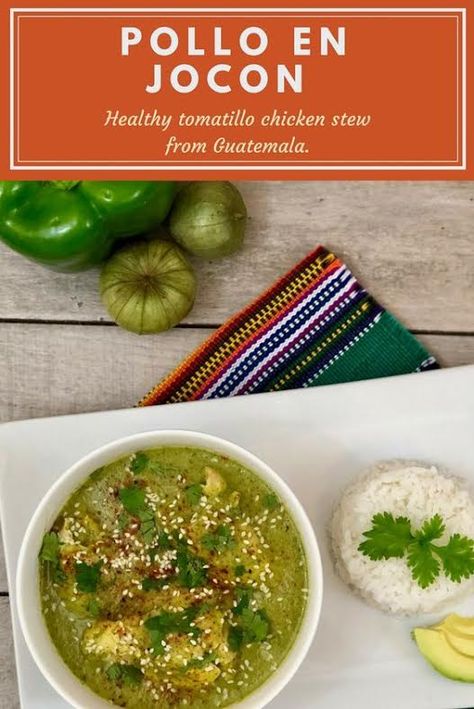 Quick Winter Dinner, Tomatillo Chicken, Healthy Stew, Chicken Stew Recipe, Latino Food, Guatemalan Recipes, Cold Weather Comfort Food, Cilantro Chicken, Stew Chicken Recipe