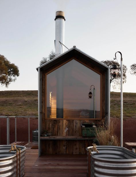 Australian Sheds, Break Out Space, Sauna House, Out Space, Sauna Design, Outdoor Sauna, Prefabricated Houses, Corner House, Space Architecture