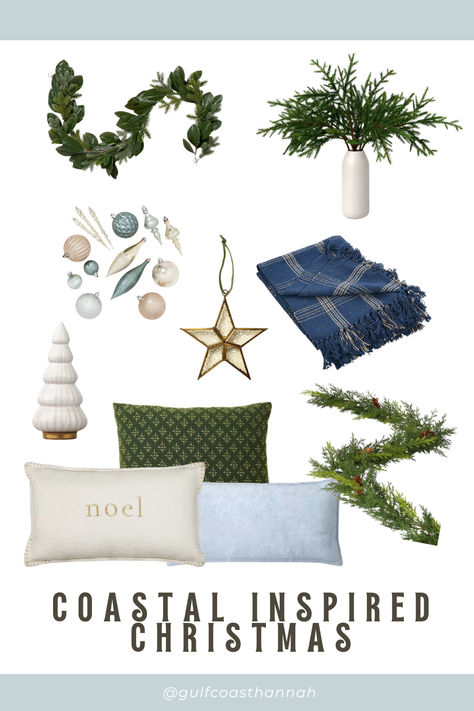 Check out these great finds that can help your home give off that coastal inspired feel. All of these products are very affordable for those look to spend less this holiday season! Modern Coastal Christmas Decor, Coastal Christmas Decor, Christmas Picks, Coastal Christmas, Modern Coastal, Christmas Decor, Holiday Season, Christmas Decorations, Christmas