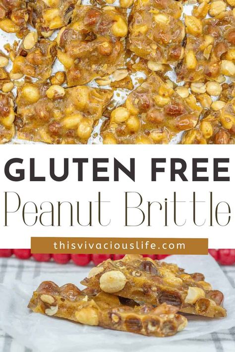 This old-fashioned gluten free peanut brittle is a family favorite and the best peanut brittle you’ll make this season. With just a few simple ingredients found at your local grocery store, you can whip up this delicious desert. Gluten Free Self Rising Flour, Self Rising Flour Recipes, Recipes With Vegan Butter, Best Peanut Brittle, Lactose Free Desserts, Cashew Brittle, Homemade Peanut Brittle, Peanut Brittle Recipe, Caramel Treats