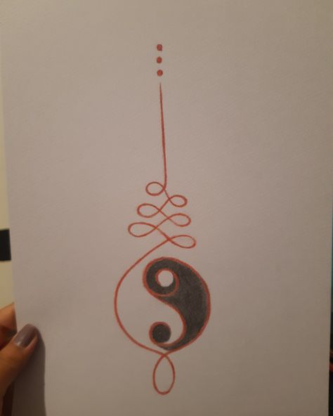 Unalome Yin Yang Tattoo, Ying Yang Spine Tattoo, Ying Yang Line Tattoo, Yin Yang Line Art, Yin And Yang Back Tattoo, Yin Yang Tattoo Unique Women, Feminine Yin Yang Tattoo, Duality Tattoo Ideas Minimal, Ying Yang Back Tattoo