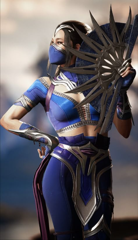 kitana mk1 Kitana Costume, Kitana Mk1, Mk Kitana, Kitana And Mileena, Punk Female Character Design, Kitana Cosplay, Kitana Mileena, Quan Chi, Johnny Cage