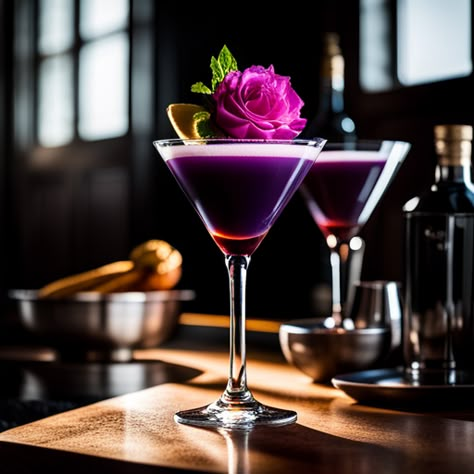 Dark Purple Cocktail, Purple Martini, Purple Cocktail Aesthetic, Purple Dragon Martini, Purple Cosmopolitan Drink, Cranberry Juice And Vodka, Easy Summer Cocktail Recipes, Italian Rainbow Cookies, Purple Cocktails