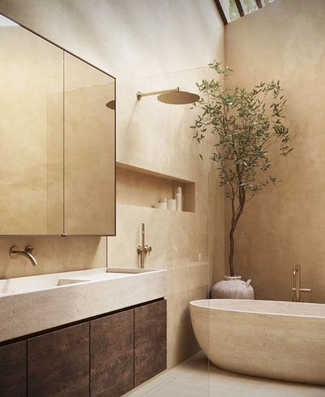 Wabi Sabi Interior Design Style Guide — AR Interiors Resort Style Bathroom, Wabi Sabi Bathroom Inspiration, Adu Inspiration, Interior Design Wabi Sabi, Wabi Sabi Bathroom, Interior Design Styles Guide, Wabi Sabi Interior Design, Earthy Bathroom, Wabi Sabi Design