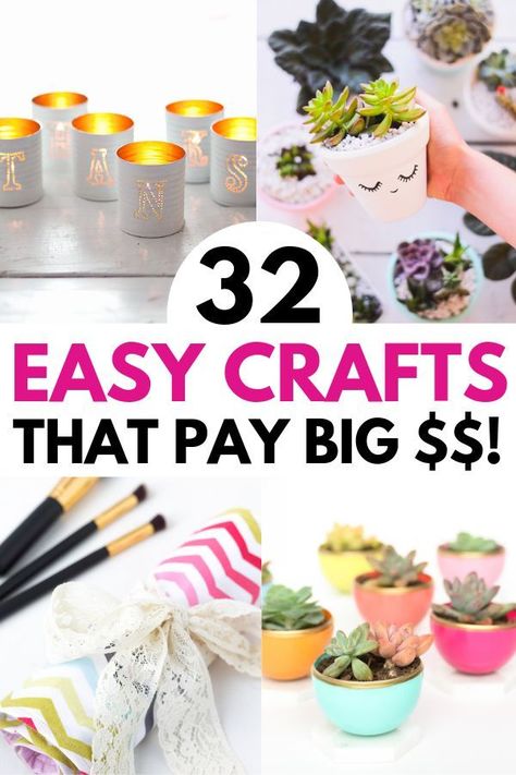 32 Easter Crafts To Make And Sell For Extra Cash. These cool things to make at home easily can help you make extra cash from the comfort of your own home. Find out the best selling handmade items 2018! Easy Crafts You Can Sell, Easter Crafts To Sell Gift Ideas, Things To Make At Home, Handmade Items To Sell, Craft Ideas To Sell, Easter Crafts To Make, Galaxy Crafts, Ideas To Sell, Diy Projects To Make And Sell