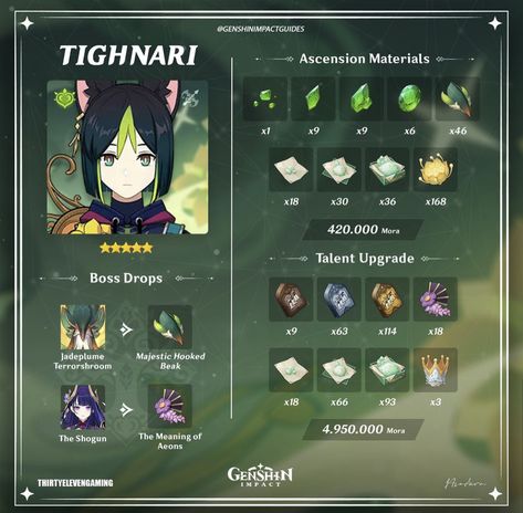 #build #genshinimpact Tighnari Build Guide, Tighnari Build, Genshin Builds, Genshin Tips, Farming Guide, Best Build, Character Building, Genshin Impact, Video Games