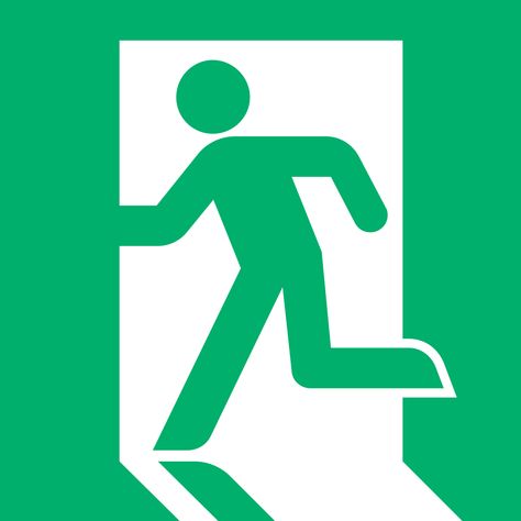 Emergency Evacuation, Exit Sign, Web Analytics, Public Information, Symbols And Meanings, Checklist Template, Wayfinding Signage, Create Awareness, Squad Goals