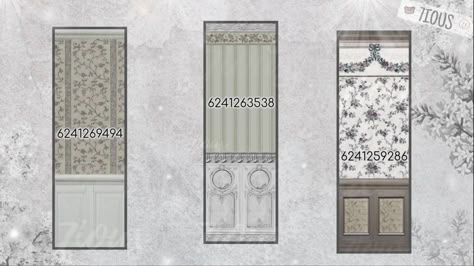 Bloxburg Classical Decals, Roblox Decal Codes Bedroom, Stained Glass Bloxburg Code, Bloxburg Victorian Mansion Layout, Roblox Decals Wallpaper, Vintage Codes Bloxburg, Antique Bloxburg House, Roblox Bloxburg Castle, Bloxburg Castle Color Scheme