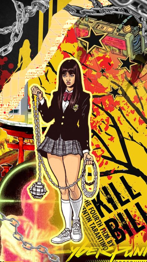 #gogo #gogoyubari #killbill #anime #yellow #black #red #aesthetic #love #music #vintage Gogo Yubari Aesthetic, Gogo Kill Bill, Red Aesthetic Love, Gogo Yubari, Jet Black Hair, Kill Bill, Aesthetic Love, Love Music, Pretty Wallpaper Iphone