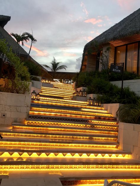 Beautiful stairs at Salum, at Vidanta Mexico Resort Aesthetic, Dreams Vista Cancun, Vidanta Riviera Maya, Sun Palace Cancun Mexico, Secrets Maroma Beach Riviera Cancun, Trs Coral Hotel Cancun, Beautiful Stairs, South Of The Border, Quintana Roo