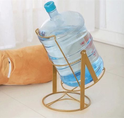 Water Dispenser Ideas Kitchens, Water Bottle Stand, Water Dispenser Stand, Welding Design, Gallon Water Jug, Garden Hose Holder, Can Dispenser, Machining Metal Projects, Hose Holder