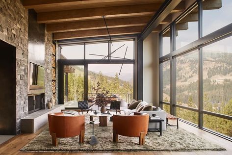 @studiolifestyle_ • Instagram photos and videos Montana Interior, Montana Interior Design, Concrete Kitchen Counters, Luxe Lodge, Montana Vacation, Sky Home, Hill Country Homes, Montana Homes, Big Sky Montana