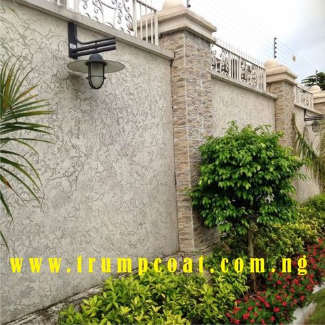 Professional Painting Contractor - Properties (2) - Nigeria Compound Wall Gate Design, Modern Main Gate Designs, Stone Walls Garden, Fence Wall Design, Compound Wall Design, House Front Door Design, Gate Wall Design, Cinder Block Walls, Fence Gate Design