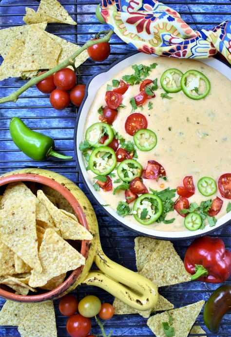 Hatch Chile Queso Blanco The Game Party Essential | Recipe For A Party Hatch Queso, Warm Cheese Dip, Cheesy Dip, Hatch Chile, Queso Dip, White Cheese, Party Dips, Chile Pepper, Game Party