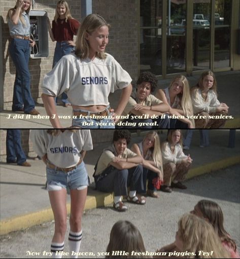 Dazed And Confused Seniors, Dazed And Confused Outfits, Joey Lauren Adams, Dazed Confused, Dazed And Confused, Great Tv Shows, Cozy Night, People Talk, Funny Comedy