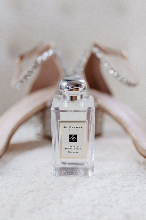 Sparkly wedding shoes with Jo Malone London bridal Perfume | Wedding Scent Jo Malone Wedding, Bridal Perfume, Wedding Scent, Wedding Tree Decorations, Sparkly Wedding Shoes, Wedding Perfume, Diy Tree Decor, Laid Back Wedding, Peony Blush Suede