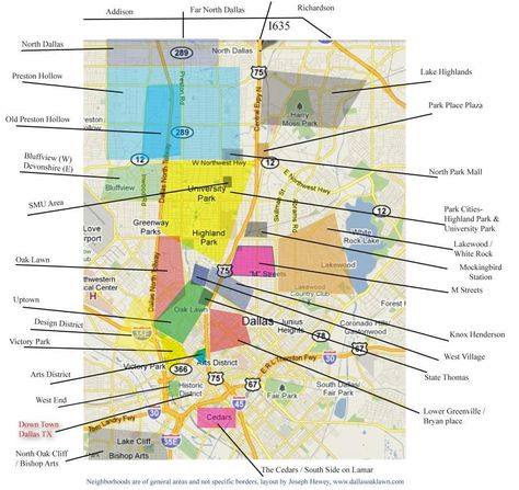 map of Dallas neighborhoods Dallas Neighborhoods, Love Park, North Park, Texas Usa, Highland Park, Dallas Texas, Park City, Steve Madden, Dallas